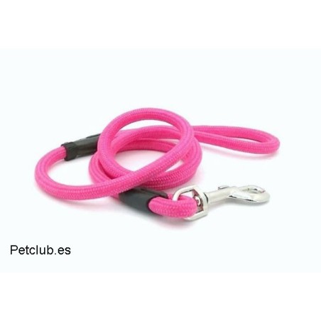 correa redonda para perros, correa nylon arppe, correa rosa