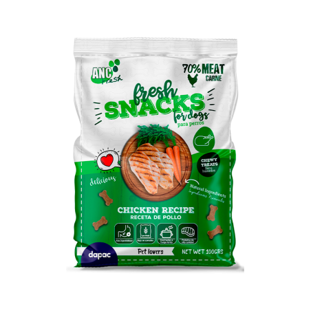 Snack para perros, fresh snack, snack semiblando para perros