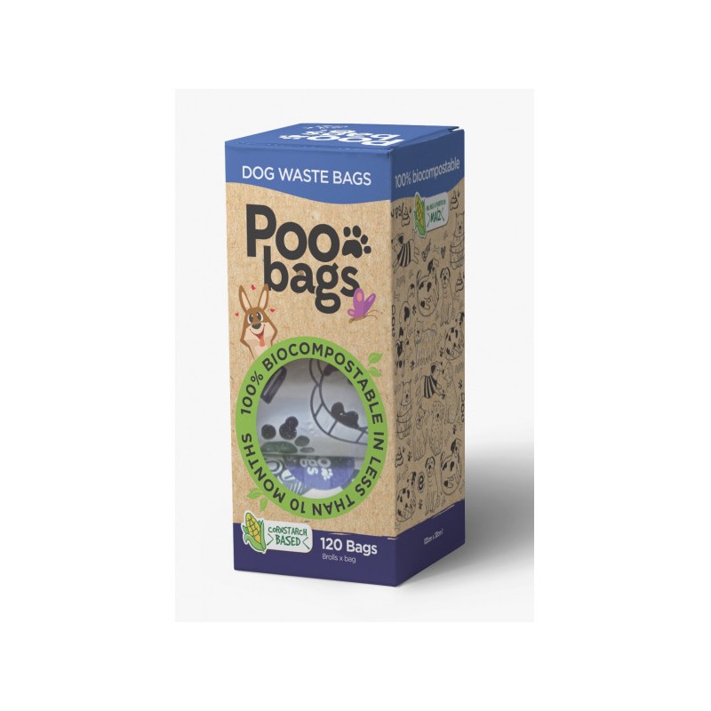 120 Rollos Bolsas Excremento Caca Perro Bolsas Biodegradable