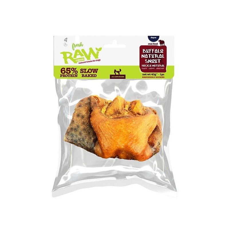 FRESH RAW HOCICO DE BÚFALO, SNACK NATURAL PARA PERROS